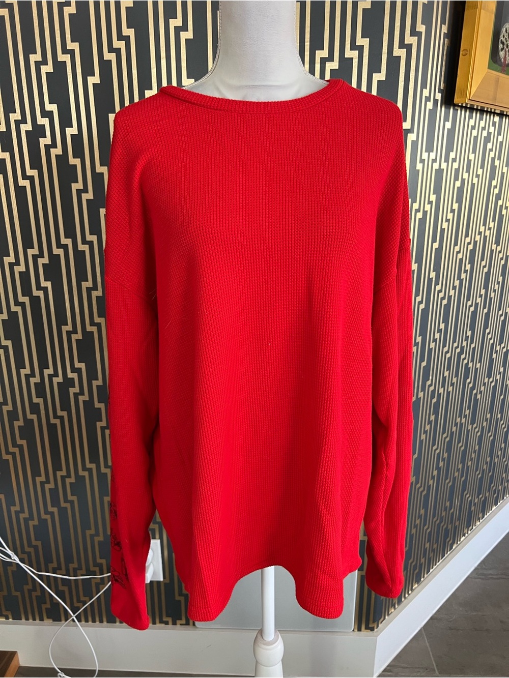 Boys Lie Crewneck Waffle Sweater